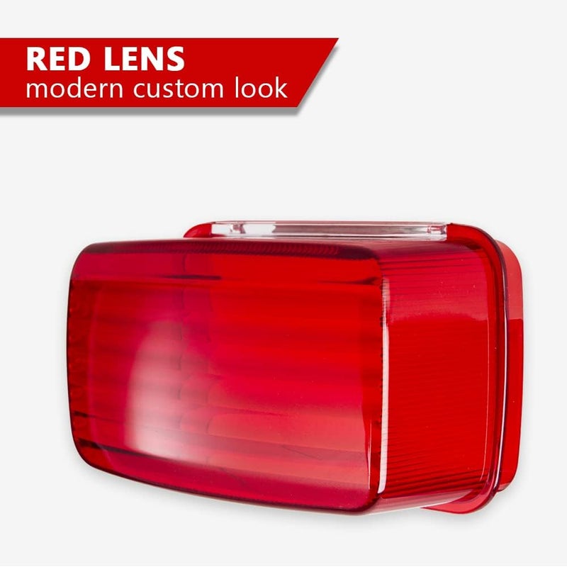 HAZAWA Tail Light Lens Compatible with 2002+ Yamaha Grizzly, Big Bear, Bruin, Kodiak, Wolverine Tail Light Cover Housing OEM Replacement # 5KM-8472C-10-00（Red） - Image 5